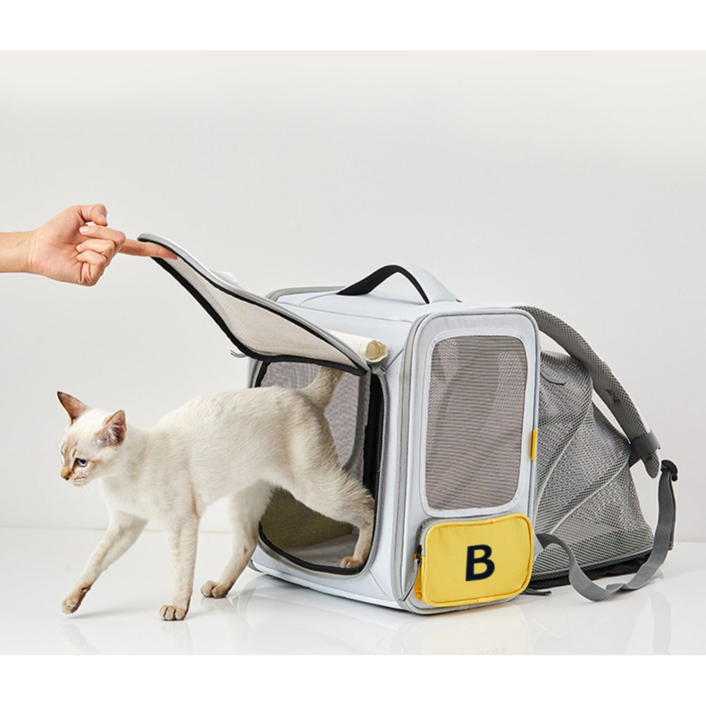 PETKIT ペットキャリーバッグ お散歩 拡張可能 リュックサック
