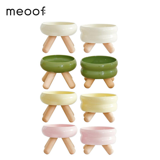 ＼専用マットプレゼント／ [meoof] Gulu ボウルセット フードボウル フードディスペンサー 猫 犬 ペット ご飯皿 ご飯台 皿 餌台 えさ台 フード ウォーター スタンド ウォーターボウル ウォータディスペンサー水皿 皿 水台 みず
