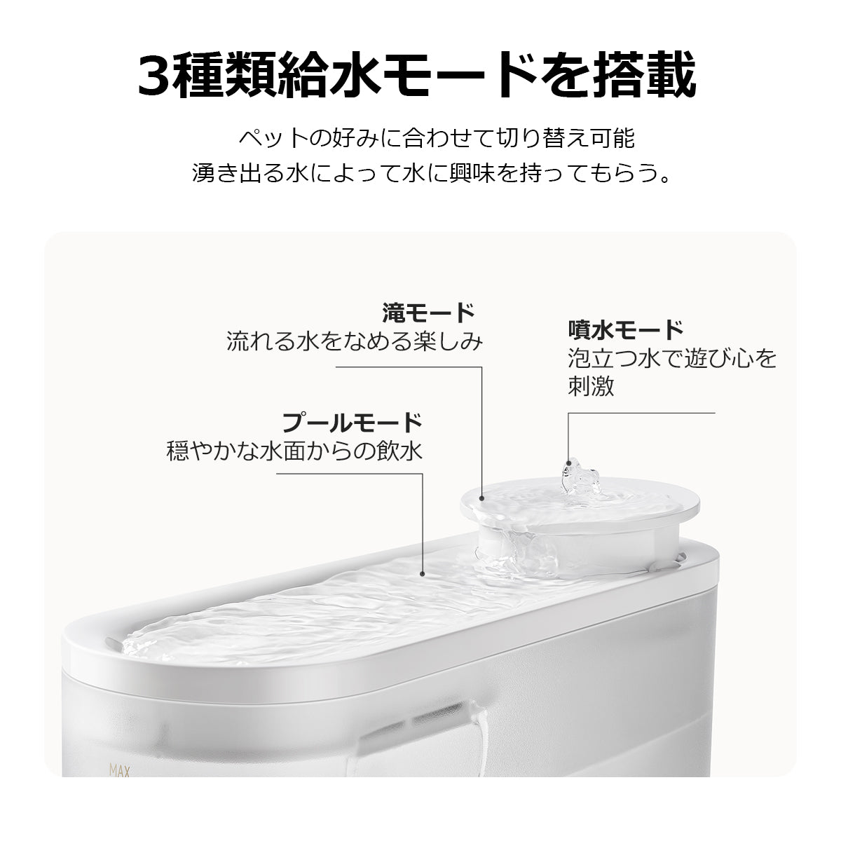 [ MOVA ] 自動給水器 WF10 ペット 給水器 犬 猫 多頭飼い 水飲み 水飲み器 給水 静音 濾過 自動 ムーバ