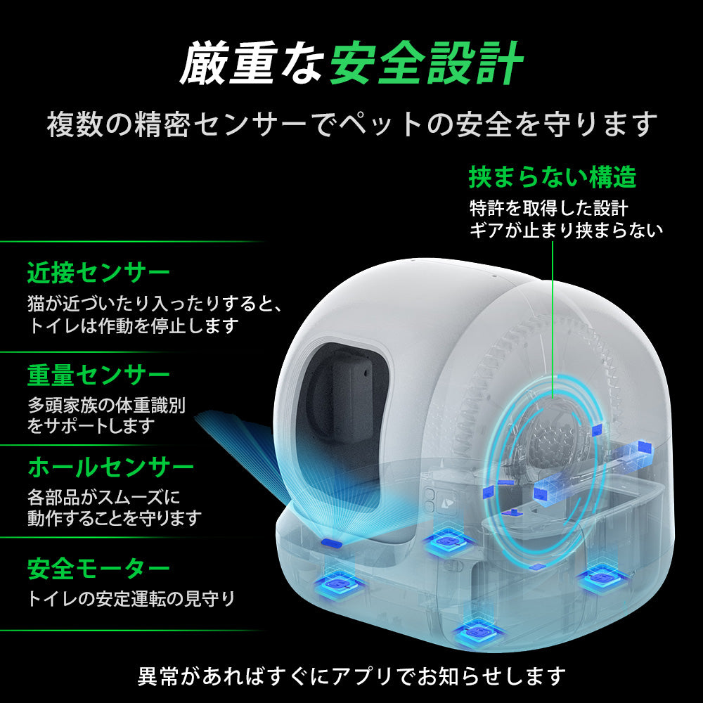 自動トイレ AIカメラ付き 【PETKIT MAX PRO】 猫 大型 大きめ 猫 トイレ 自動 スマホ管理 センサー付き 飛散防止 自動清掃 定期清掃 掃除簡単 お留守番 専用APP ペットキット